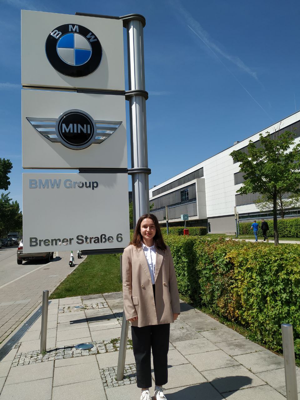 Студентка спеціальності «Комп’ютерні науки» стажується в офісі BMW в Німеччині